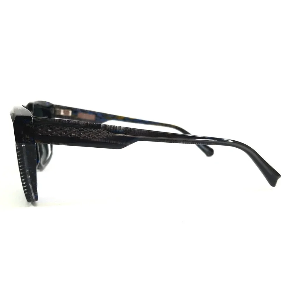 J.F. Rey Sunglasses COLUMBUS 0825SOL Black Blue Frames w/ Gray Polarized Lenses